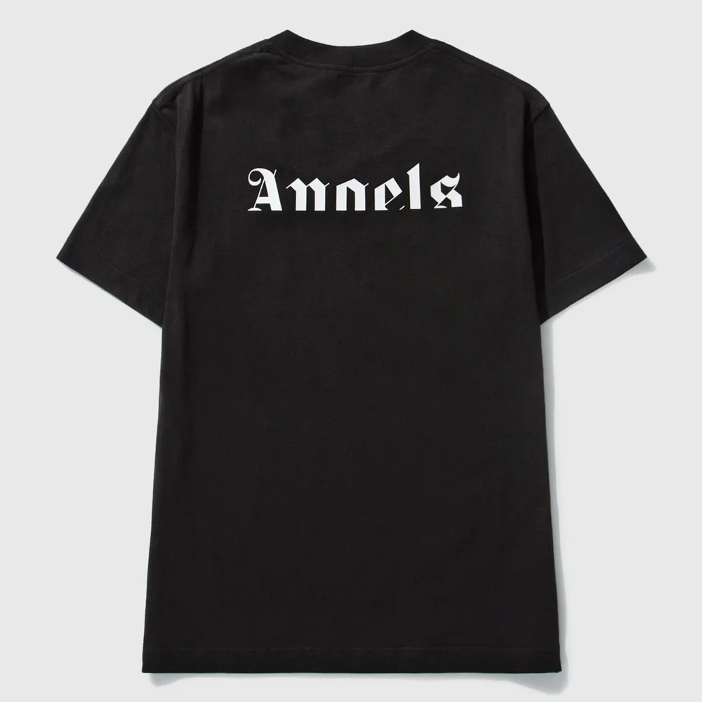 NWT Men’s Size Small Moncler X Palm Angels Wing Logo Tee 100% Cotton In Black - Picture 3 of 17